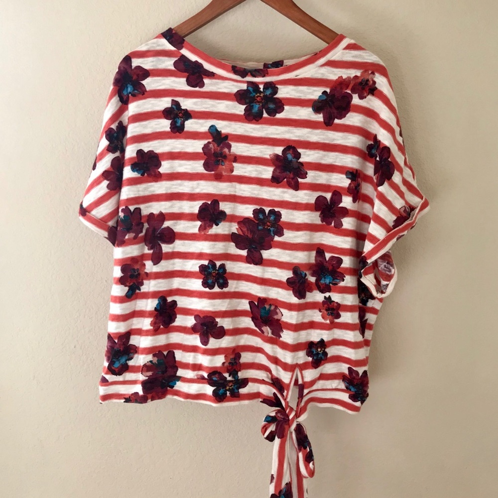 Anthropologie 9-H15 STCL Floral Top